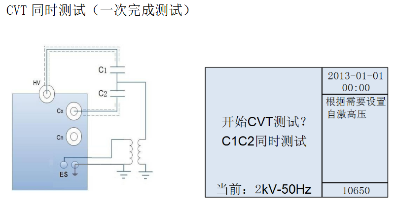 電容式電壓互感器試驗接線圖