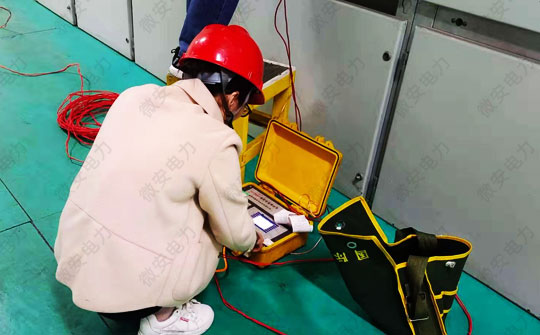 電容電流測試現(xiàn)場