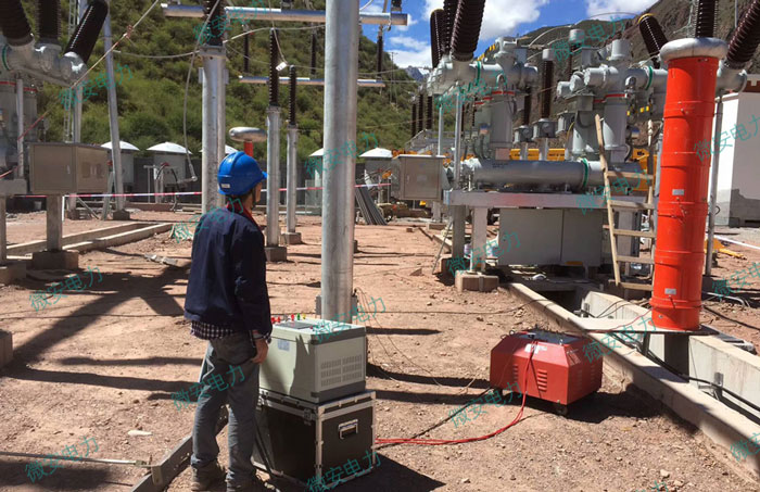 電纜交流耐壓試驗(yàn)現(xiàn)場(chǎng)