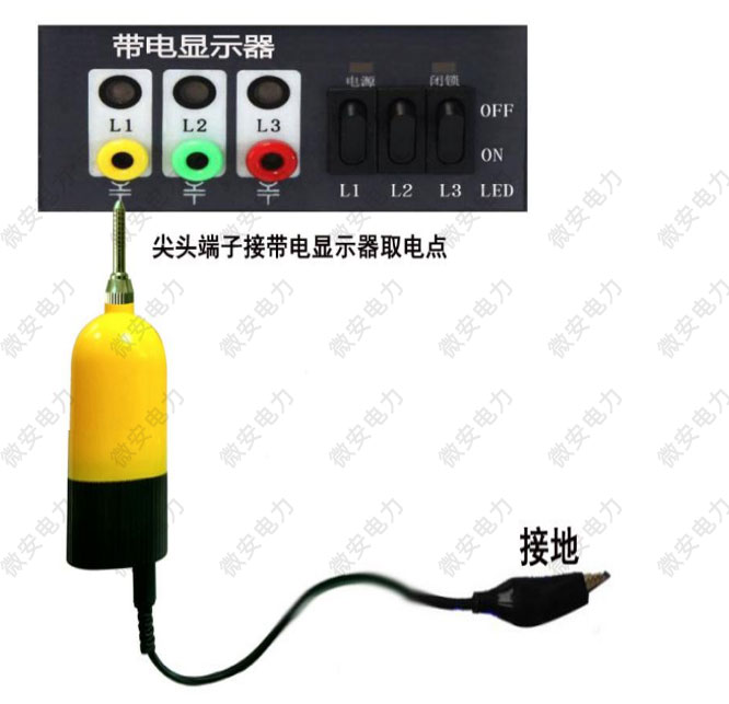 核相儀與帶電顯示器接線