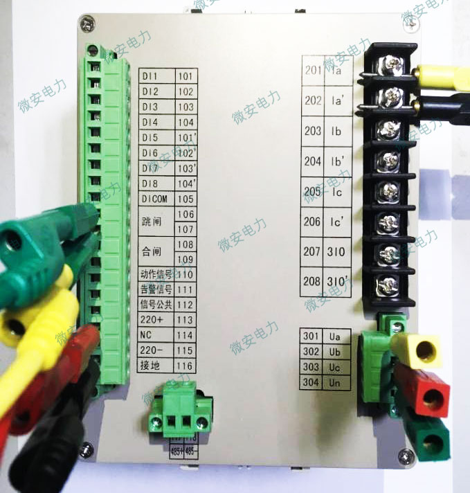 反時(shí)限過(guò)流保護(hù)試驗(yàn)接線