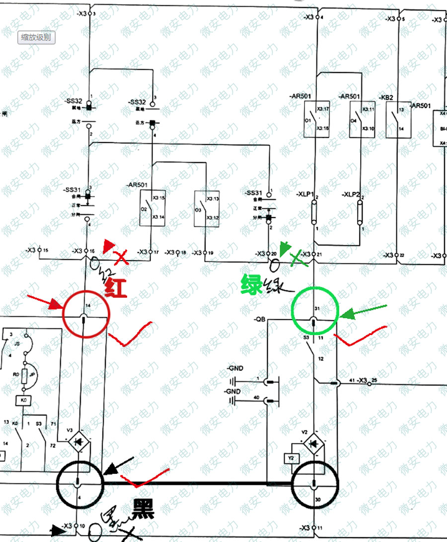 斷路器特性外觸發(fā)測試錯(cuò)誤接線示例