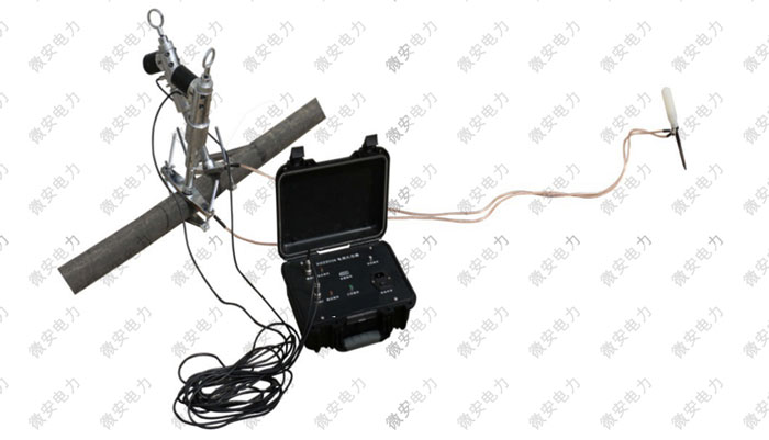 雙槍電纜刺扎器現(xiàn)場接線實拍