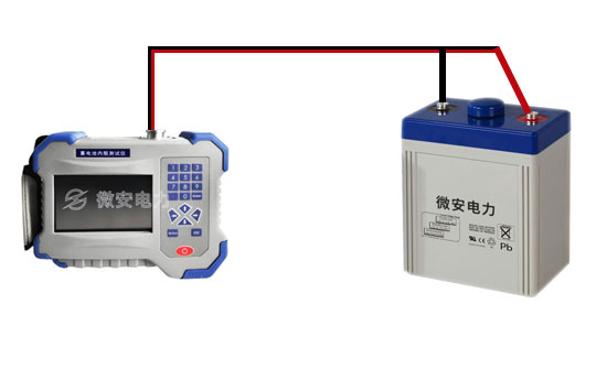 手持式蓄電池內(nèi)阻測試儀接線圖 手持式蓄電池內(nèi)阻測試儀接線圖